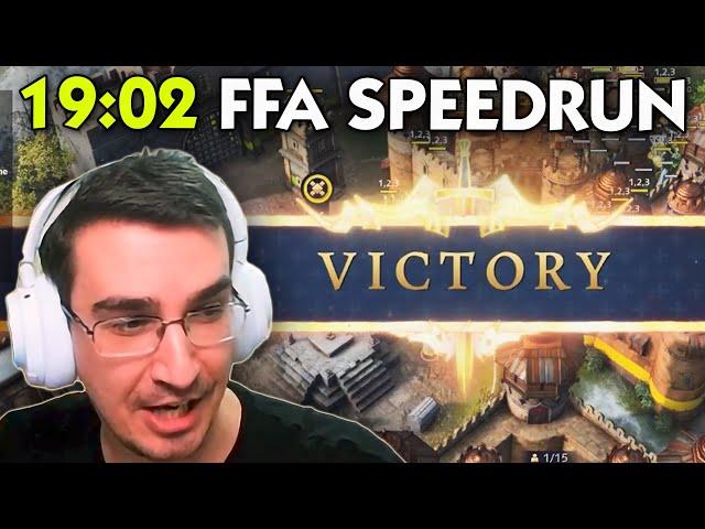 WORLD FIRST SUB 20 Free For All Speedrun in AOE4...