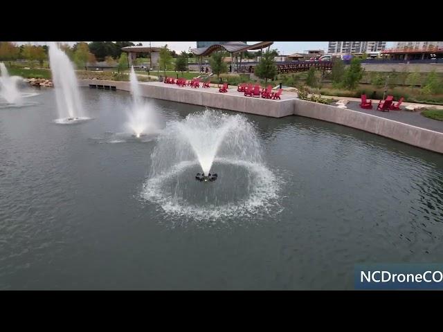 Aerial Drone Footage of Stream Park and The Amp in Ballantyne, NC