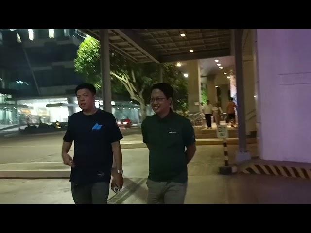 Night walking in Mega world The Mactan NewtownLapu-Lapu City, Cebu