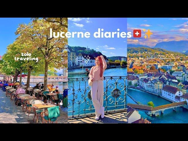 alone in lucerneexploring the old town, swiss cheese fondue  introvert diaries, stunning views