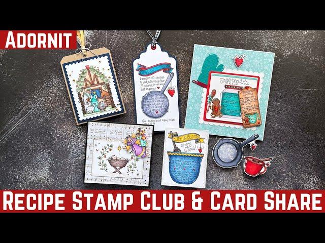 NEW Recipe Stamp of the Month! Plus Gingerbread & Nativity Makes w/ Dianna Marcum for Adornit