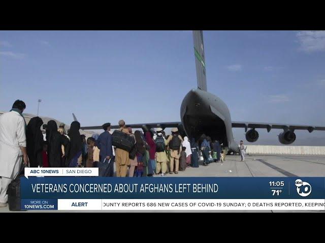 Local veteran groups concerned about Afghans left behind after U.S. departs