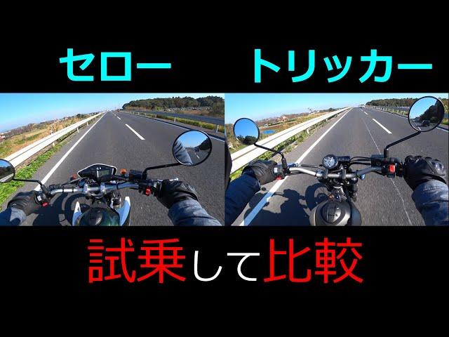 セロー250,トリッカー 似て非なるもの～試乗比較～