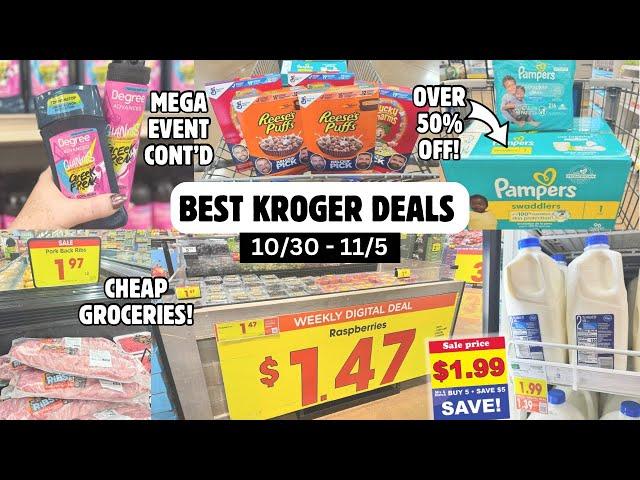 BEST KROGER DEALS | KROGER MEGA EVENT | EASY COUPON DEALS TO SAVE MONEY AT KROGER | 10/30 - 11/5