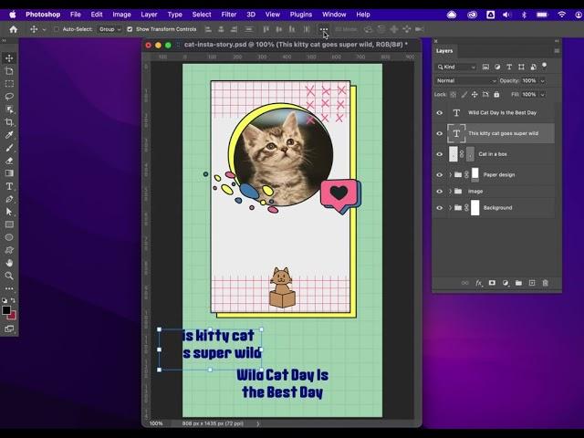 How to center text to entire canvas in Adobe Photoshop with Align and Distribute