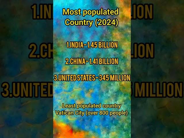 population 2024 #basicfact #knowledge #dailyknowledge #dailyknowledgedose #india #china #vatican