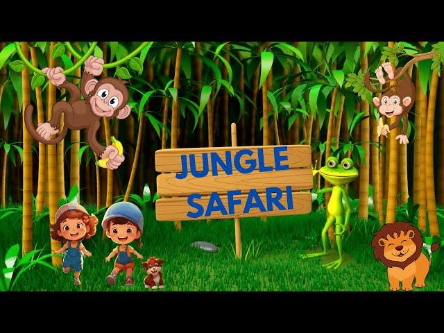 Jungle Animal Adventure | जंगल की सैर | Jungle Song and Stories | Learning Animals name (Hindi ver.)