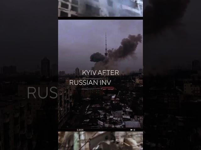 Kyiv before and after russian invasion #stoprussia #stoprussianaggression #standwithukraine #shorts