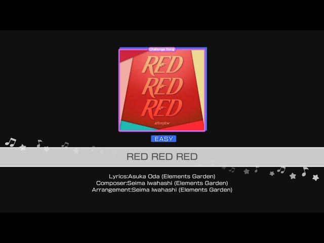 [Bandori - Afterglow | Challenge] RED RED RED - Easy (Lyrics + Handcam)
