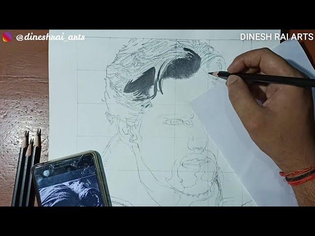 Dr Strange | Part_1 | Hair sketch step by step | Dinesh Rai Arts