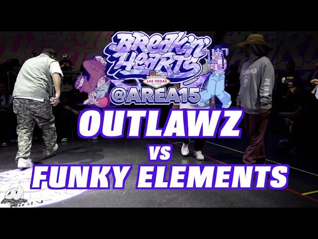 OUTLAWZ vs FUNKY ELEMENTS | 2 v 2 Freestyle Top 4 | Breakin' Hearts/ Vegas | #SXSTV