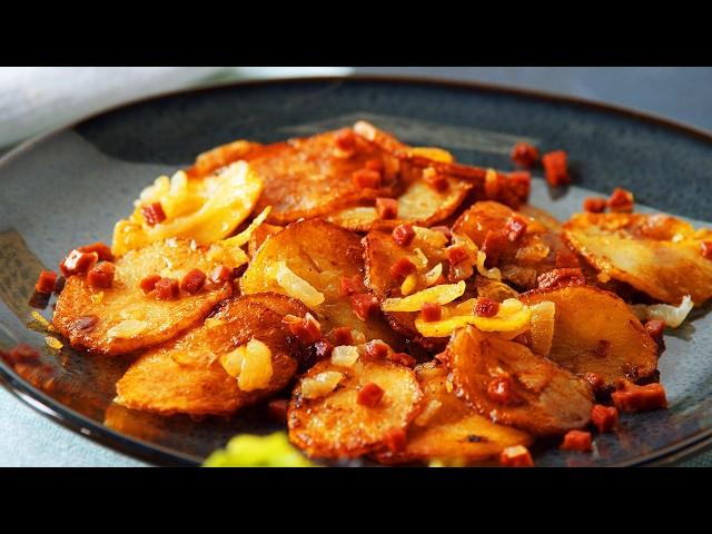 Quick & Easy Pan-Fried Potatoes With Bacon – Save Time & Stop Parboiling Your Potatoes!