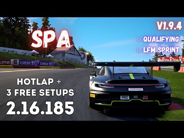 PORSCHE 992 GT3 R | SPA 2.16.1 | HOTLAP + FREE SETUP | ACC v1.9