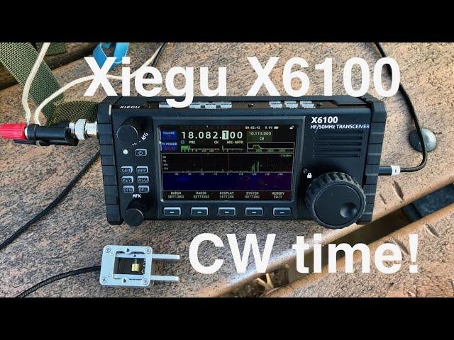 The new Xiegu X6100: Let's see how well it performs CW in the field!