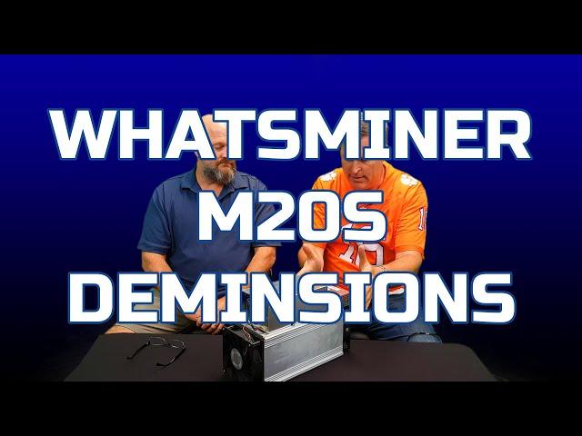 Dimensions of the WhatsMiner MicroBT M20S