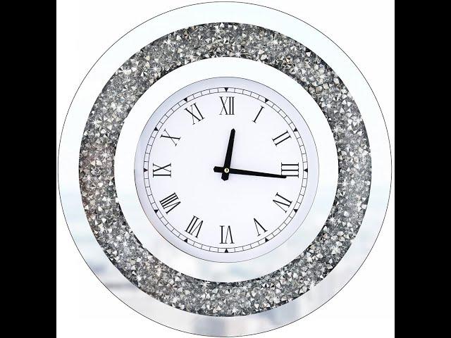 DMDFIRST Silver Round Mirror Clock|#shorts