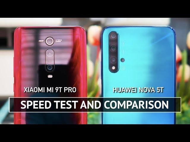 Xiaomi Mi 9T Pro vs Huawei Nova 5T SPEED TEST