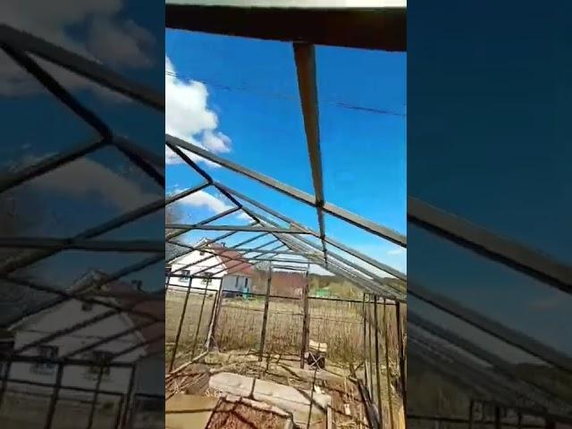 Каркас теплицы моей мечты готов