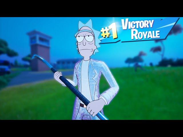 SILVER RICK + CROWBAR PICKAXE GAMEPLAY / 12 Kills Solo Win + HANDCAM (Fortnite No Commentary PC)