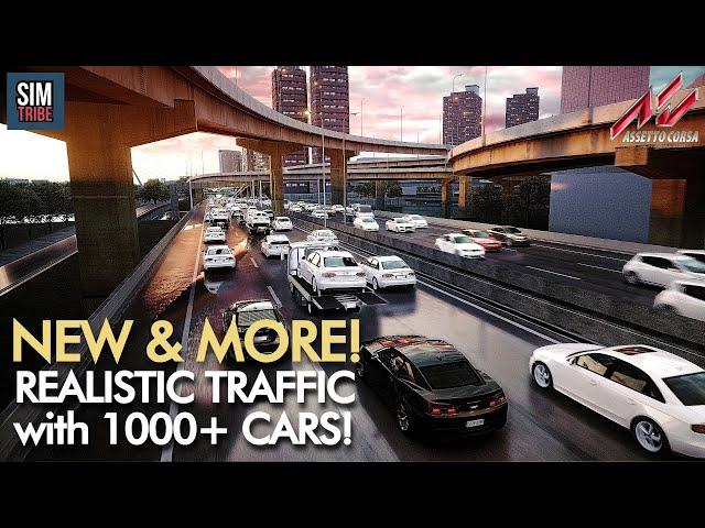 NEW & MORE REALISTIC Traffic Mods with 1000+ Cars! | Assetto Corsa NEXT Level Traffic Mod