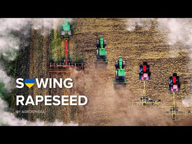 Soil cultivation and seeding of rapeseed! 4K