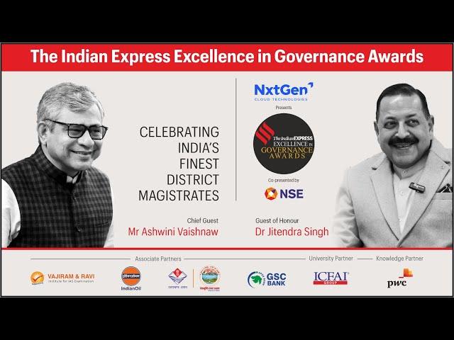 LIVE: The Indian Express Excellence In Governance Awards | Ashwini Vaishnaw | #EIGAwards