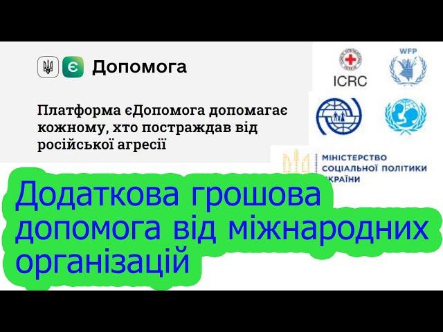 Грошова допомога від міжнародних організацій | Як правильно подати заявку на порталі Є-Допомога