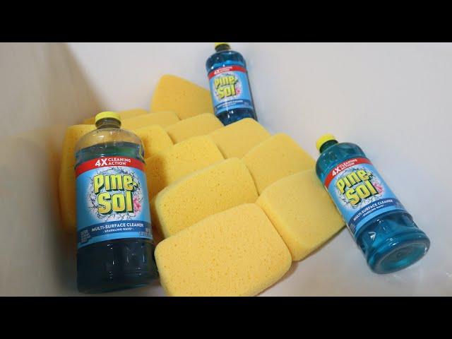  ASMR GALLONS OF BLUE PINE SOL TUB CLEANING 