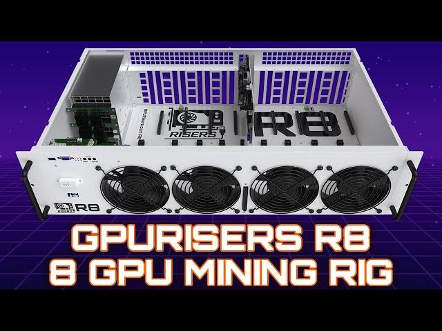 GPURisers.com R8 - An 8 GPU Smart Mining Rig