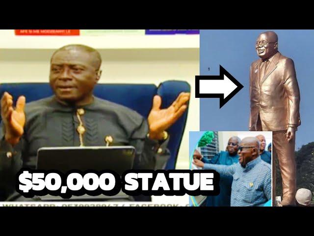 Break; Captain Smart Fires Nana Addo Over unveiling His Own Statue That Cost $50, 000 At Takoradi