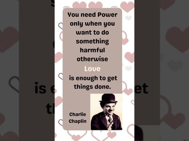 Words Of Wisdom - Charlie Chaplin || Beautiful Words For Beautiful Life