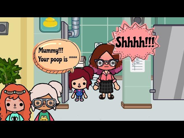 Toca life World - When your toilet activity is broadcasted (meme) #shorts