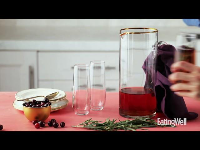 How to Make Cranberry Prosecco Cocktail | EatingWell