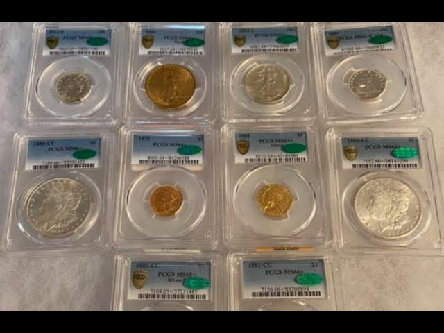 Rare Coin Investing: An Inside Look at Part of an Investment Grade Rare Coin Collection: PCGS/CAC!