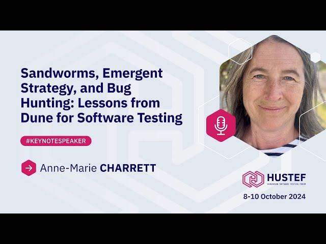 KEYNOTE – Anne-Marie CHARRETT: Sandworms, Emergent Strategy, and Bug Hunting: Lessons from Dune...