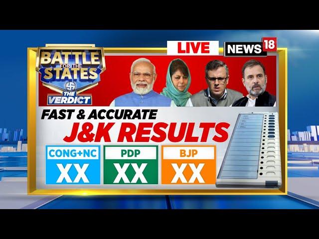 LIVE : J&K Election Results | Jammu Kashmir Assembly Election Result 2024 | JKNC | Omar | N18L