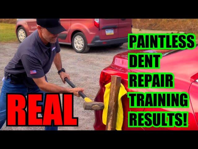 REAL PAINTLESS DENT REPAIR TRAINING RESULTS