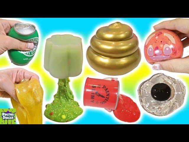 What's Inside Golden Squishy? Can I Make Slime From a Squishy!? Doctor Squish