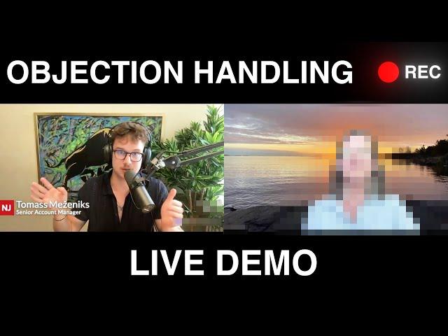 Mastering objection handling on a live sales call