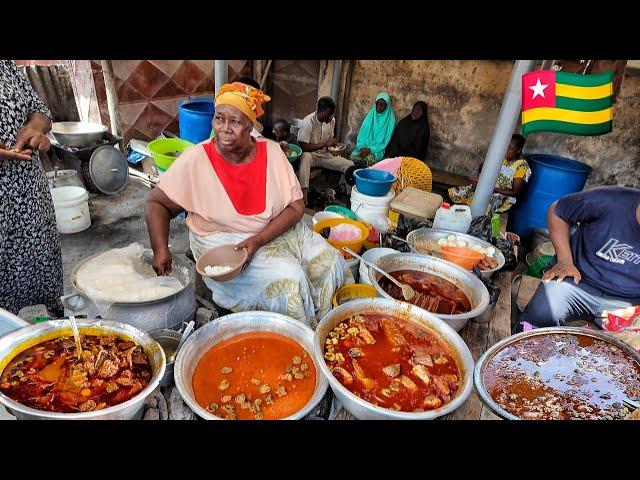 Delicious traditional west African Street food tour in lomé Togo 