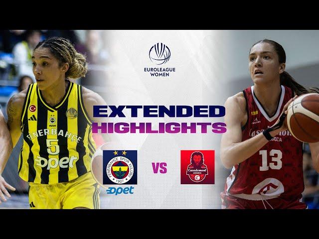 Fenerbahce Opet v Casademont Zaragoza | Full Game Highlights | EuroLeague Women 2024-25