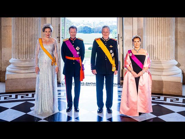 Luxembourg Grand Duke and Grand Duchess State visit to King Philippe and Queen Mathilde