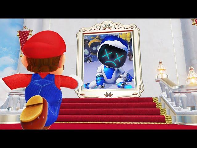 What Happens if Mario use the Secret Astro Bot Painting in Super Mario Odyssey?