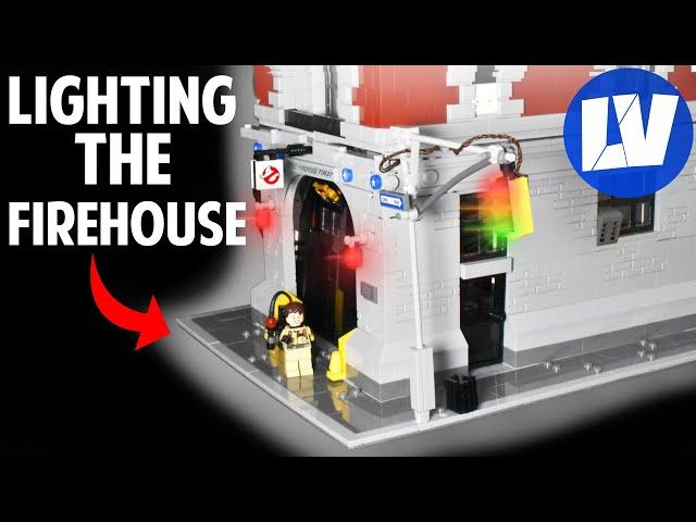 Lego LED Lighting Kit Review! Ghostbusters Firehouse 75827