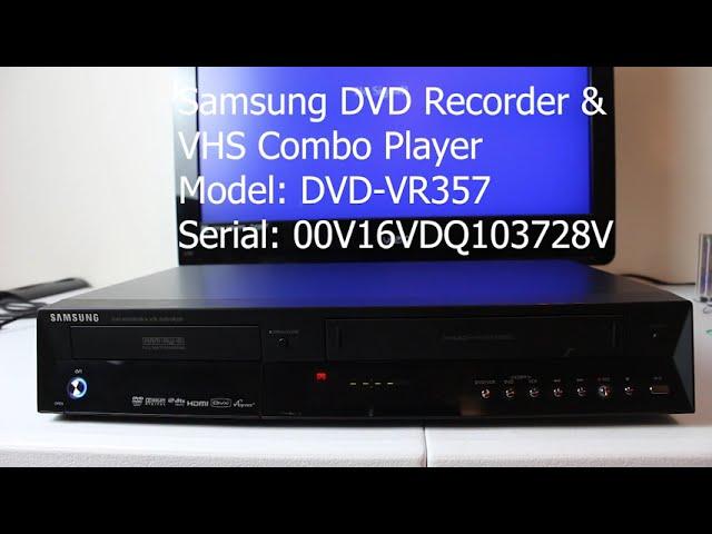 Samsung DVD VR357 DVD Recorder and VHS Combo Player Serial 00V16VDQ103728V - function check