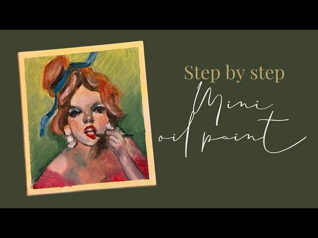 Step by step Mini #oilpainting (10x10 cm)