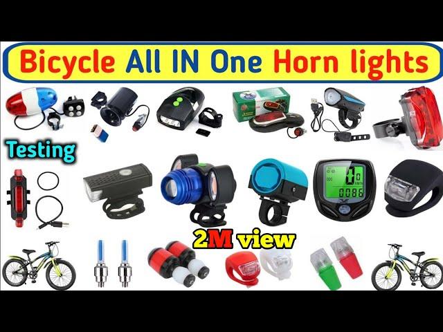 Bicycle all in one Horn lights || bicycle horn || cycle led light Horn || Electronics verma