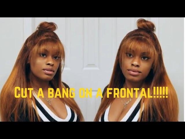 How to Cut a Fringe Bang on a Frontal & Half Up/Half Down Topknot