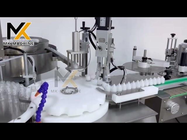 E Liquid Oil Filling Machine CBD Oil Bottle Filling Capping