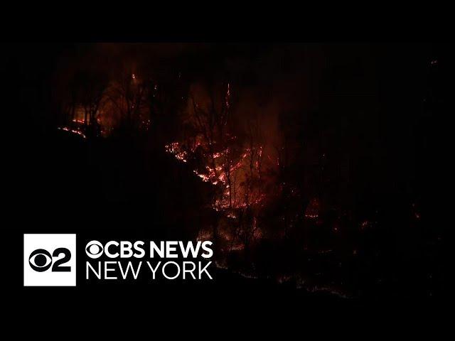 Over 100 families evacuated due to Jennings Creek wildfire in New York